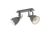 Lamper - EGLO COSWARTH SPOT 2XE27 ANTRACIT/TRÆ - 99075