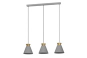 Lamper - EGLO TWICKEN LANGBORD 3L E27 GRÅ/GULD - 43839