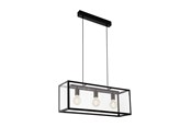 Lamper - EGLO CHARTERHOUSE LANGBORD 3L SORT/KLAR - 49393