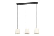 Lamper - EGLO FEBRES LANGBORD 3XE27 SORT/HVID - 901263