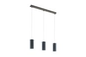 Lamper - EGLO PINTO TEXTIL LANGBORD 3L E27 BS/GRÅ/KLAR - 99286