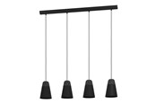 Lamper - EGLO CANTERRAS LANGBORD 4XE27 Ø150 SORT - 99545