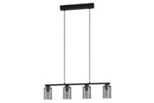 Lamper - EGLO ZOCABON LANGBORDL 4XE27 SORT/KLAR - 99707