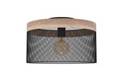 Lamper - EGLO KILNSDALE LOFT E27 SORT/TRÆ - 43832