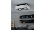 Lamper - EGLO LOKE 1 LOFT 2L BØRSTET ALU - 91353