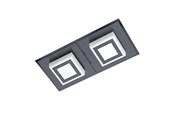 Lamper - EGLO MASIANO 1 VÆG/LOFT 2X340LM SORT/SATIN - 99362