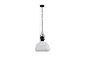 Lamper - EGLO COMBWICH 1 PENDEL E27 Ø380 SORT/OPAL - 43302