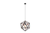 Lamper - EGLO EMBLETON 1 PENDEL E27 Ø460 SORT/KOBBER - 43349