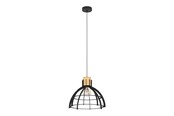 Lamper - EGLO STILLINGTON PENDEL E27 SORT/TRÆ - 43769