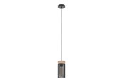 Lamper - EGLO KILNSDALE PENDEL E27 SORT/TRÆ - 43833