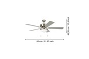 Lamper - EGLO EICHEF LOFT VENTILATOR Ø1320 AC BS/HVID - 35078