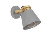 Lamper - EGLO TWICKEN VÆG E27 GRÅ/GULD - 43835