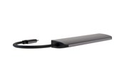 USB hub - 4smarts 6-in-1 Hub - docking station - USB-C - HDMI USB hub - USB 3.0 - 6 ports - Sort - 468782