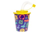Legetøj - LG-Imports Cup with Lid and Straw Gamer 12 pcs. - 8181