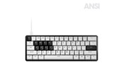 Tastatur - Pulsar PCMK 3 HE 60 (ANSI) - Gaming Tastatur - Uden Numpad - Amerikansk engelsk - Hvid - PCMK3HE601W