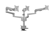 Skærmholder - ICY BOX mounting kit - adjustable arm - for 3 flat panels - silver/grey - IB-MS525-T