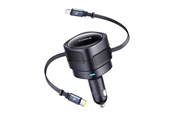 Mobil - Adaptere & Opladere - Baseus Enjoyment Max Car Charger with USB-C & Lightning 60W - Black - C00035507121-00
