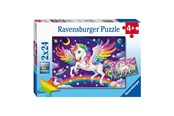 Puslespil - Ravensburger Puzzle Unicorn and Pegasus 2x24 pcs. 2D Puslespil - 56774
