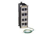 Netværkstilbehør - Eaton Tripp Lite Series 8-Port Metal DIN-Rail Mounting Keystone Patch Panel with Grounding Black/Silver TAA - N063-008-ENC