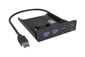 USB hub - ICY BOX IB-HUB1419-i3 USB hub - 4 ports - Sort - IB-HUB1419-I3