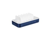 Mobil - Adaptere & Opladere - 4smarts Charging station Team 100W 1x USB-A port 5x USB-C ports includes 6 cables navy - 541279