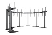 Vægbeslag, AV-Beslag & AV-Møbler - Multibrackets M Pro Series stand - single side - for 7 displays - micro adjustable arms - black - Max 525 kg - recommended for 86" - 7350105219726