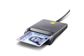 Hukommelseskort - adapter og kortlæser - AXAGON USB-A Smart Card / ID Card FlatReader - CRE-SM3T
