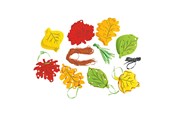 Kreativitet & Hobbyartikler - Colorations - Plaited Leaves 24 pcs. - WEAVLEAF