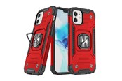 Mobil - Covers & Cases - Wozinsky Ring Armor case for iPhone 14 Plus armored cover magnetic holder ring red - 9145576265529