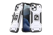 Mobil - Covers & Cases - Wozinsky Ring Armor case for iPhone 14 Pro Max armored cover magnetic holder ring silver - 9145576265635