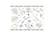 Legetøj - Folat BV - Coloring page Placemat Dino Roars 6 pcs. - 68338