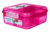 Køkkenredskaber - Sistema 1.25L Bento Cube Lunch Pink - 416853