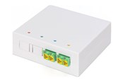 Netværkstilbehør - DIGITUS fibre-optic distribution box - 2 x LC/APC duplex couplers with shutter - DN-931097