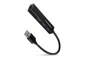 USB hub - AXAGON SuperSpeed USB-A Hub with 3 USB Ports and Gigabit LAN USB hub - USB 3.2 - 3 ports - Sort - HMA-GL3A