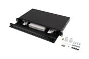 Netværkstilbehør - Lanberg patch panel - 1U - 19" - 24 x SC simplex / 24 x LC duplex - FOP1-24SS-LDB