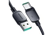 USB kabel - Joyroom Multi-Color Series A14 USB-A / USB-C 3A Cable 1.2 m - Black - S-AC027A141B