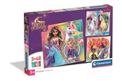 Puslespil - Clementoni Puzzle Unicorn Academy - 3x48pcs. Floor - 25325