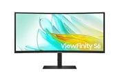 Skærm - 34" Samsung ViewFinity S6 S34C652UEU - 3440x1440 (UWQHD) - 100Hz - VA - 90W USB-C - KVM switch - LS34C652UEUXXE
