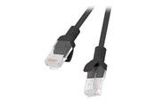 Netværkskabel - Lanberg patch cable - 25 cm - black RAL 9004 - Sort - 0.25m - PCU5-20CC-0025-BK