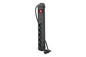 Strømkabel (ekstern) - Lanberg SP1 - power strip - 2500 Watt - SP1-05E-0300-BK