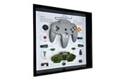 Merchandise - GRC - Retro Art Nintendo N64 Controller Display - Grey - Billede - GRCFNN64G
