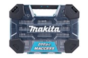 Bor & bits - Makita Drill and Bit Set - 200 Pieces - E-22610