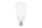 Smart Home - EGLO CONNECT.Z E27 ST64 opal SMART pære M/FARVER(RGB) OG VARM HVID LYS - 110356