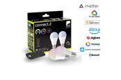 Smart Home - EGLO CONNECT.Z SÆT FJERNBETJENING + 2 E27 A60 opal SMART pærer M/FARVER(RGB) OG TUNABLE WHITE - 110399