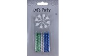 Hobby artikler - Hobby Mate Kagelys m. holder, 8 stk. Dreng - 20190011