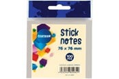 Papir, Fotopapir og Etiketter - CENTRUM StickNotes 76*76mm 100 ark pastelgul - 80082