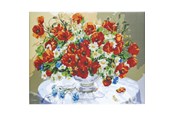 Hobby artikler - CENTRUM Diamond Painting 40*50cm. BLOMSTER - 80905