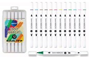 Hobby artikler - CENTRUM TWIN MARKERS 12 stk. etui - 89700