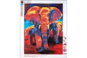 Hobby artikler - CENTRUM Diamond Painting 40*50cm. ELEFANTER - 89761