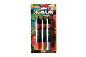Hobby artikler - Hobby Mate Stenmaling 3*30ml. Rød-Guld-Sølv, - HOBBY845